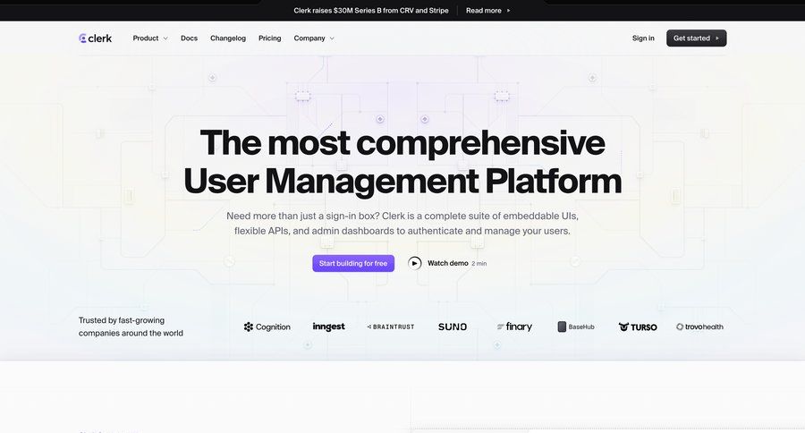 Clerk
				 page example