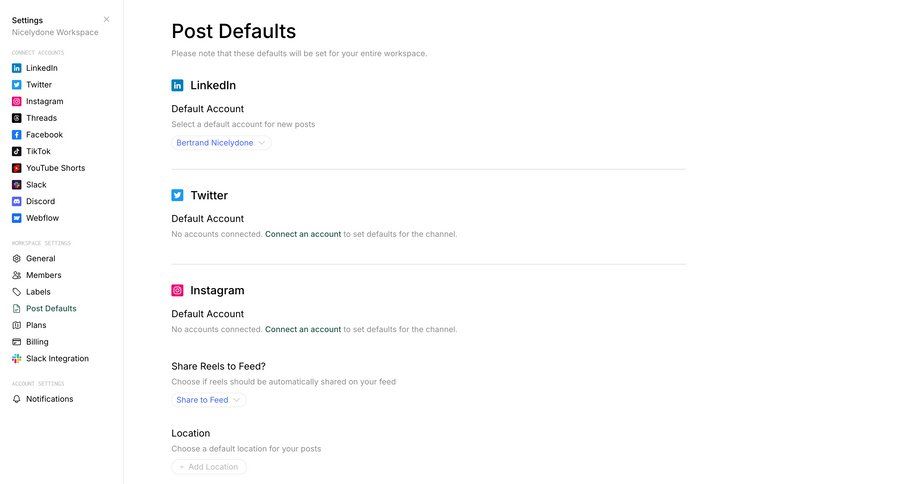 Assembly
			 configuration settings account settings sidebar parameters notification settings ui page example