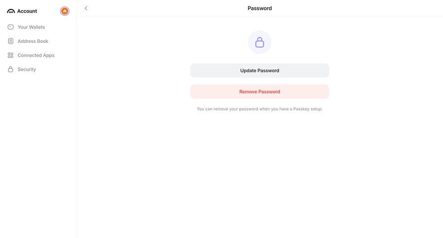 Family
			 password management account security ui page example