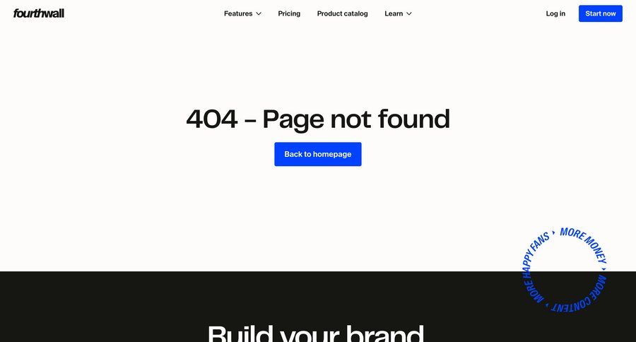 Fourthwall
				feature ui page example
