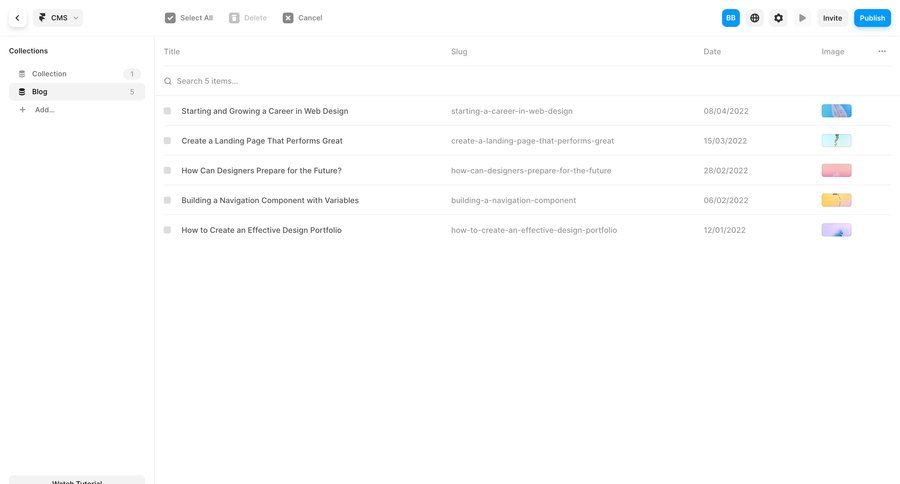 Framer
			list bulk actions content management sidebar navigation delete blog management content management system bulk import bulk delete bulk archive call to action sidebar table pagination ui page example