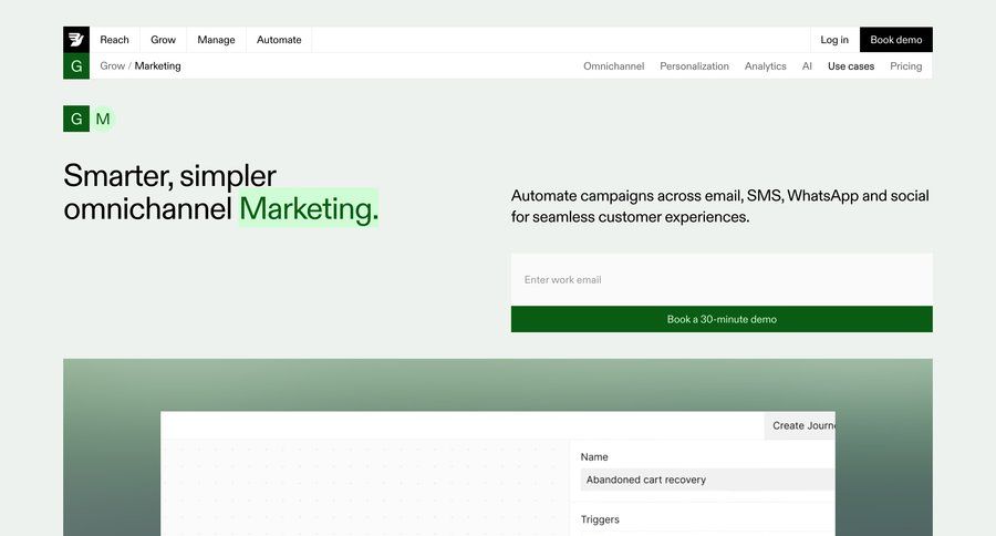 Bird
			 marketing automation b2b saas pricing calculator ui page example