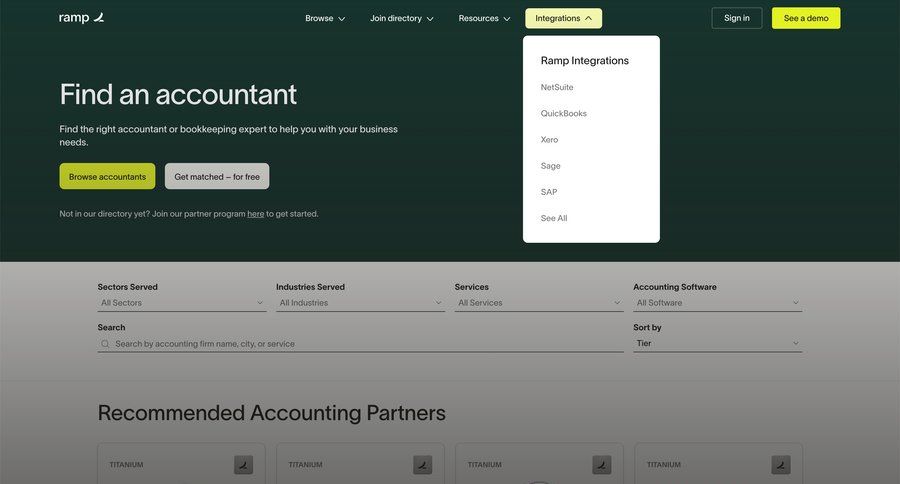 Ramp
			 free tier collaborators group members ui page example