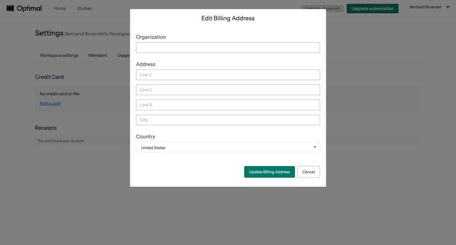 Optimal
				form ui page example