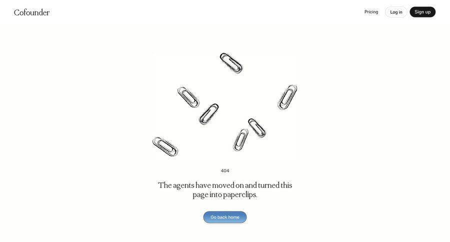 Cofounder
				404 ui page example