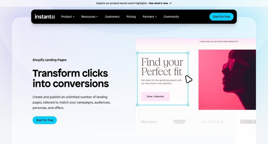 Instant
			 features testimonials case studies customer stories accordion campaign creation ui page example