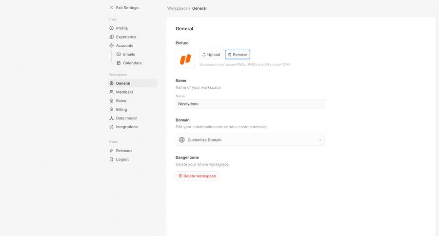 Twenty
			 configuration settings sidebar navigation account management form user settings workspace settings workspace management upload image sidebar ui page example
