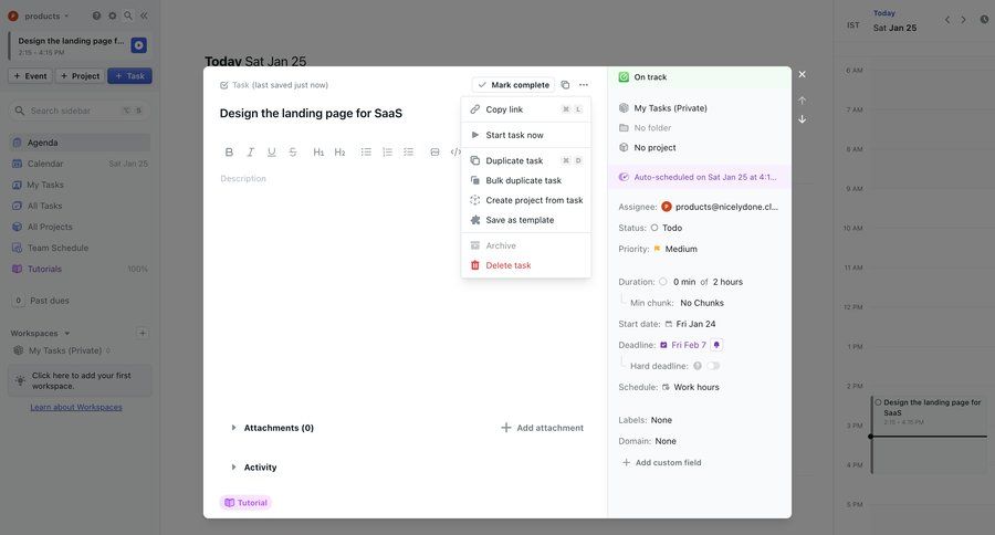 Motion
			 task management project management form attachment bulk delete bulk archive tutorial product details information page detail view item details info view menu ui page example