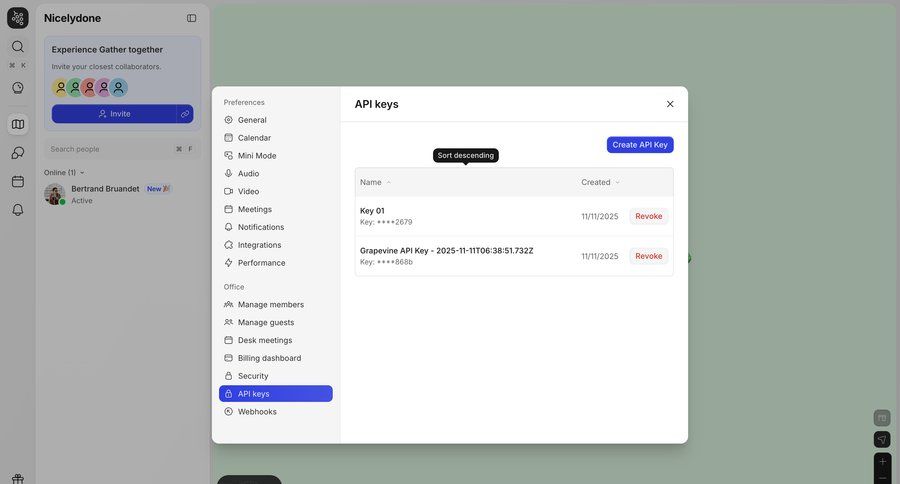 Gather
				settings ui page example