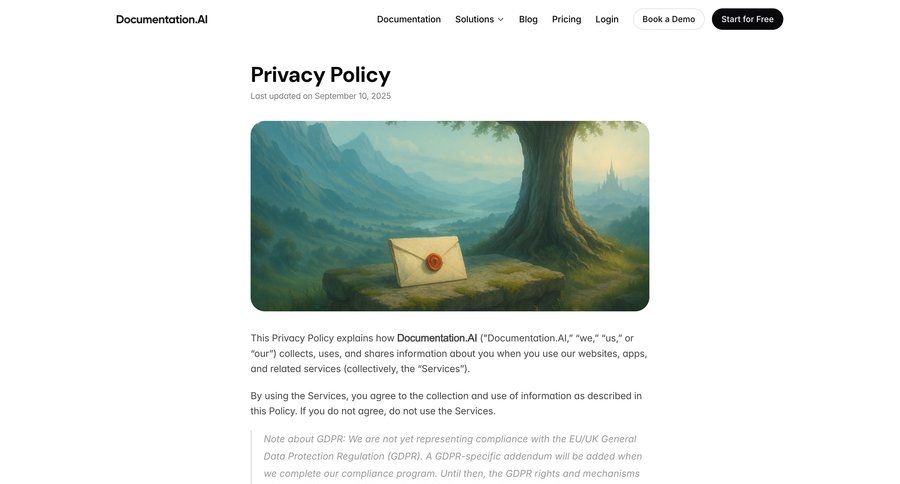 Documentation.AI
				legal ui page example
