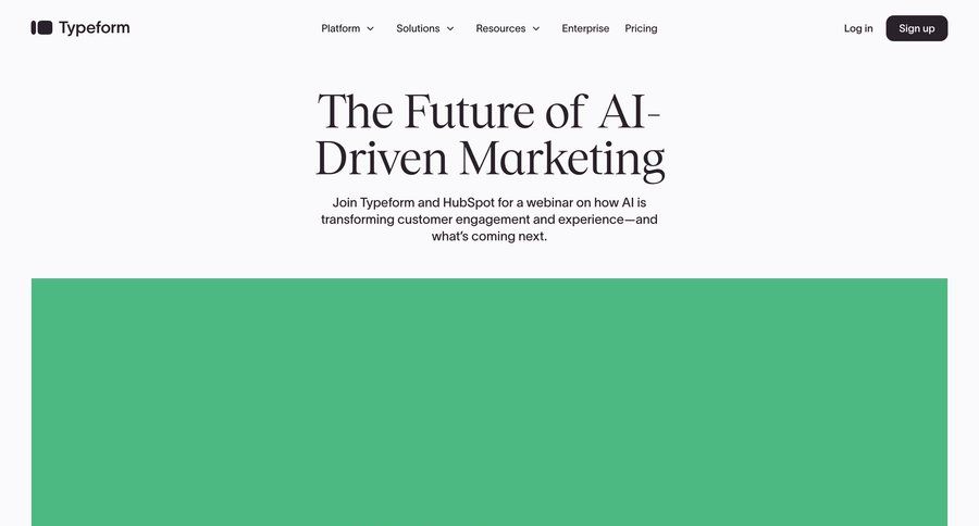 Typeform
				webinars ui page example