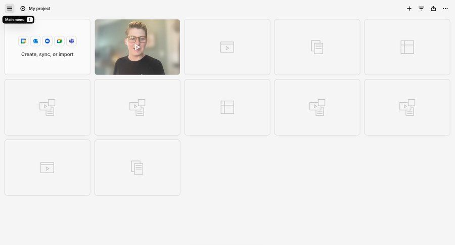 Dovetail
			 document management project dashboard ui page example