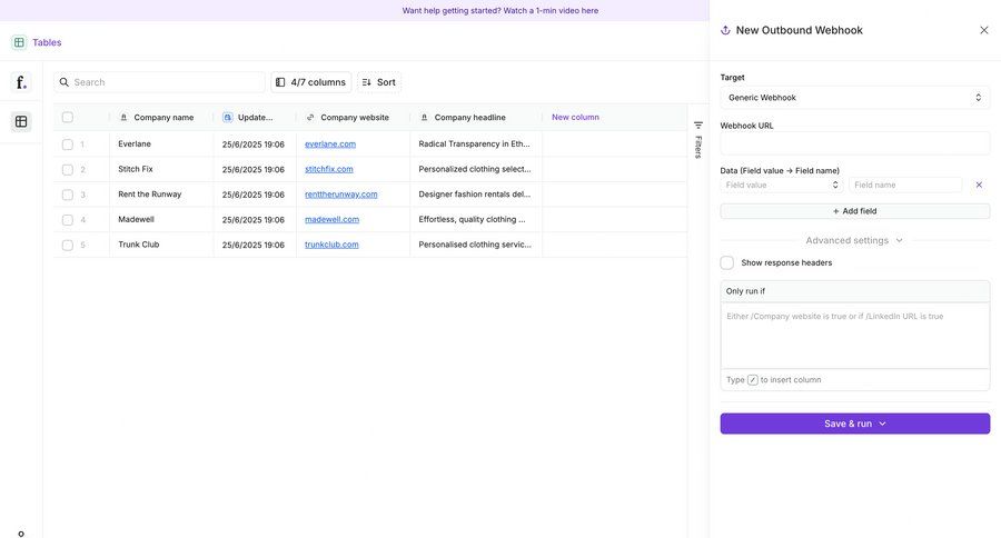 Freckle
			 modal screen data management configuration e-commerce grid form automation create table configuration screen data integration webhook integration ui page example