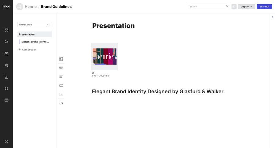Lingo
			 sidebar navigation grid design full-screen layout sidebar menu media gallery ui page example