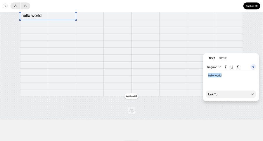 Universe
			 data management grid editor navigation bar table ui page example