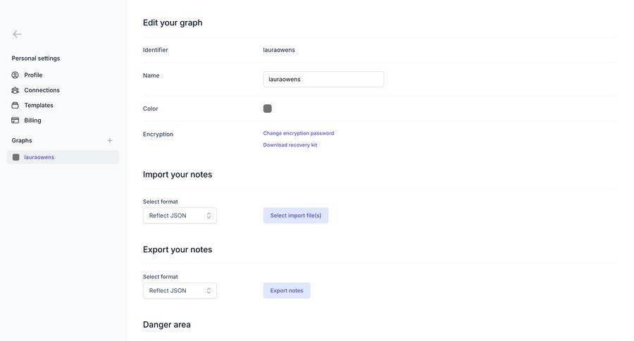 Reflect
			 data management configuration settings form data export export sidebar parameters data import import file download ui page example