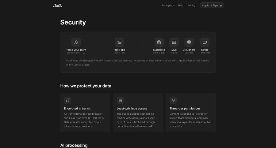 Flask
				company ui page example