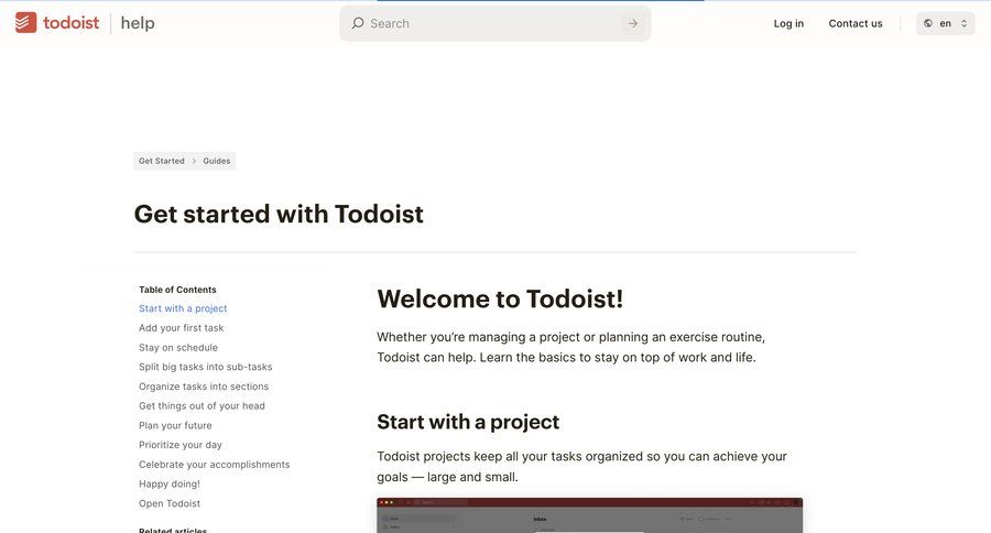Todoist
			 progress circle ui page example