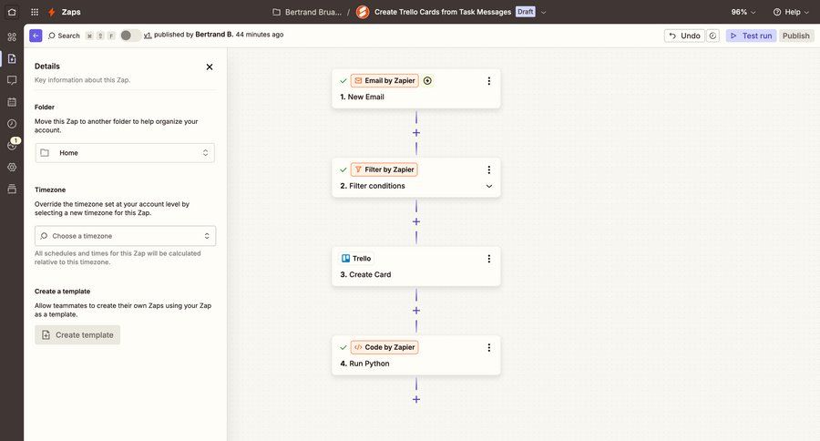Zapier
			 configuration grid workflow form automation editor full-screen layout workflow configuration workflow editor folder integration configuration screen template creation ui page example