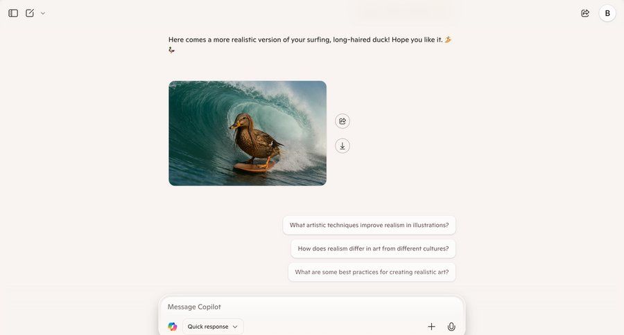 Copilot
			 message communication chat download ui page example
