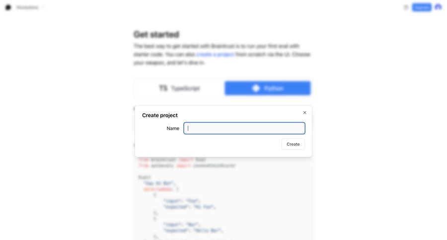 Braintrust
				create page example