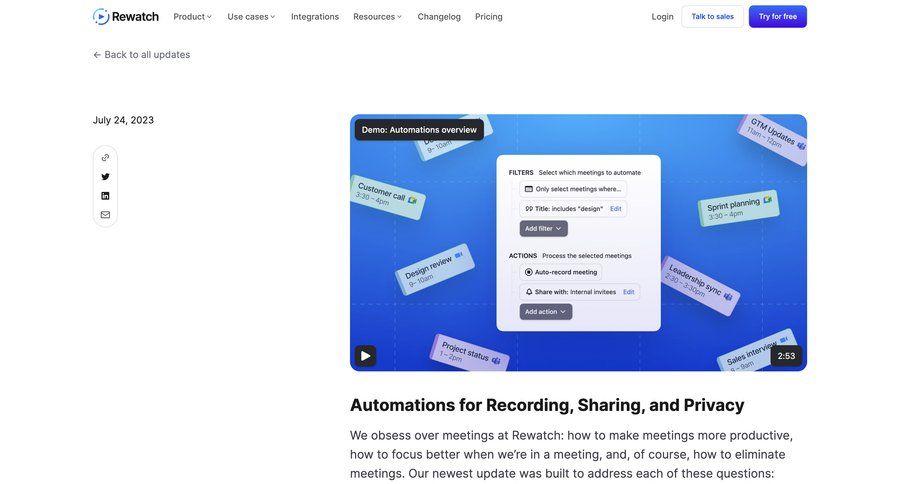 Rewatch
			 bulk edit bulk upload call transcript changelog update rule engine meeting ui page example