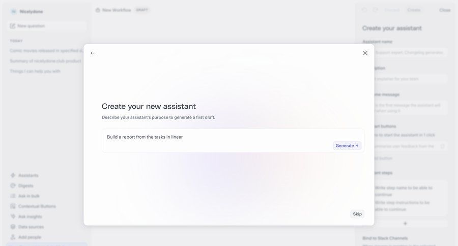 Super
			 onboarding modal trial banner ui page example