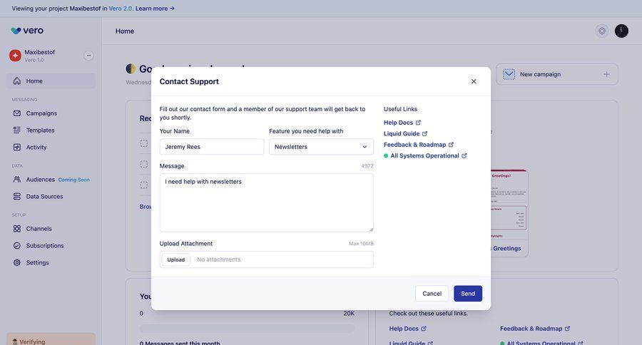 Vero
			 form file upload attachment coming soon contact us check out ui page example
