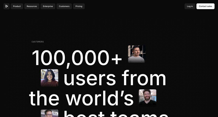 Dovetail
			 case studies customer stories b2b saas ui page example