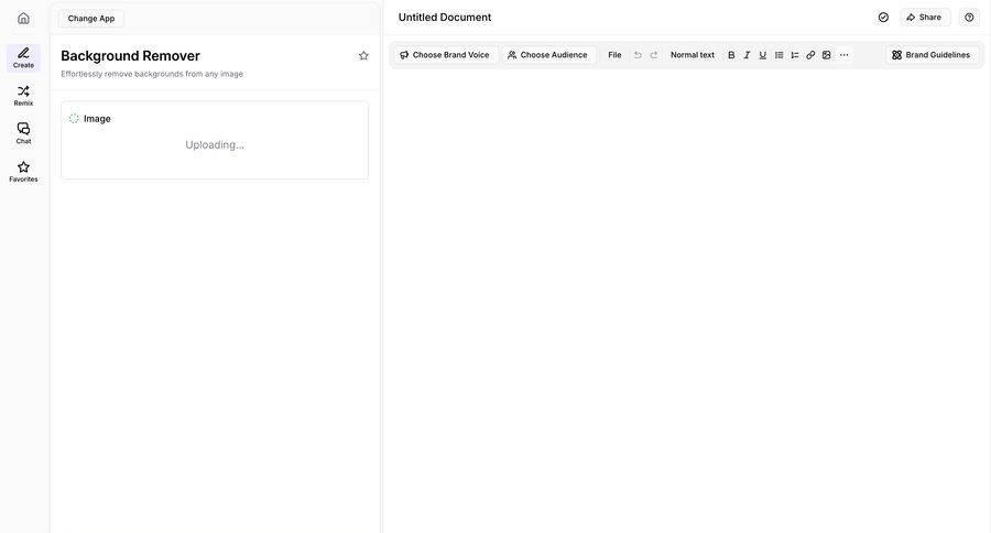 Jasper
			 sidebar navigation grid editor progress indicator full-screen layout upload image sidebar menu ui page example