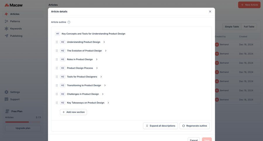 Macaw
			 content management editor wysiwyg editorial blog post news article article feature article reorder ui page example