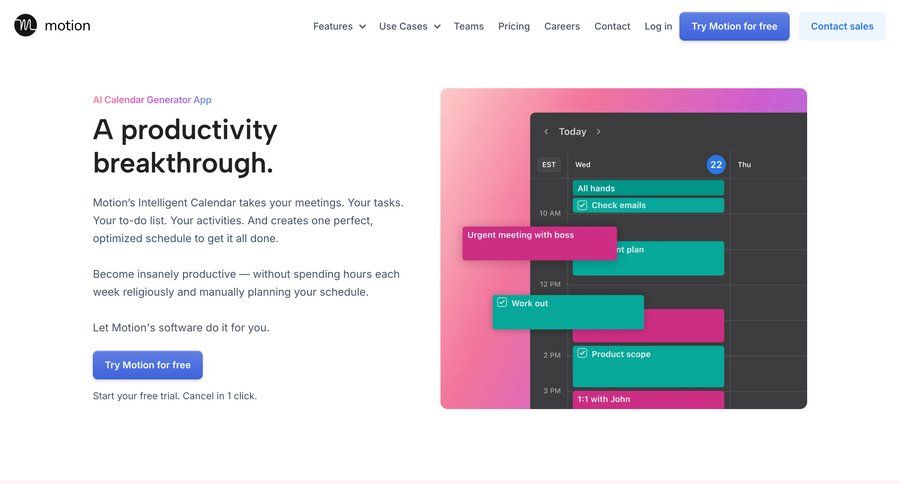 Motion
			 features ui page example
