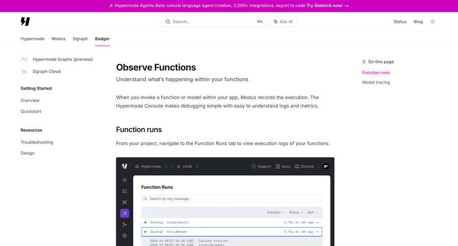 Hypermode
				detail page ui page example