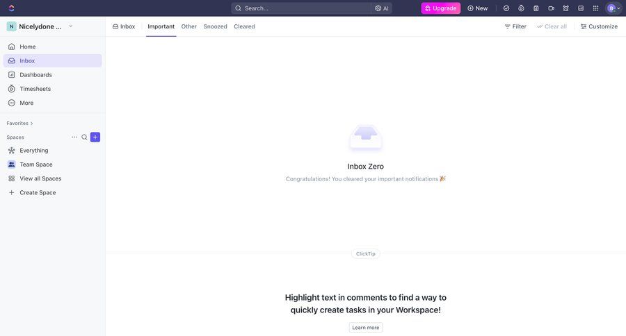 ClickUp
			 task management sidebar navigation project management import data notification management inbox management inbox dropdown filters wizard sidebar data import import file import tool import wizard menu modern file picker ui page example