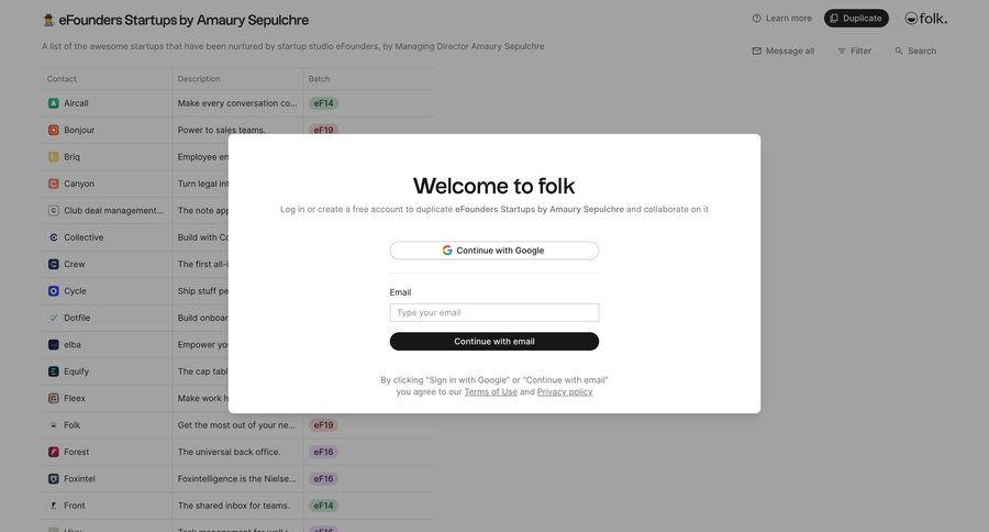 Folk
				signin page example