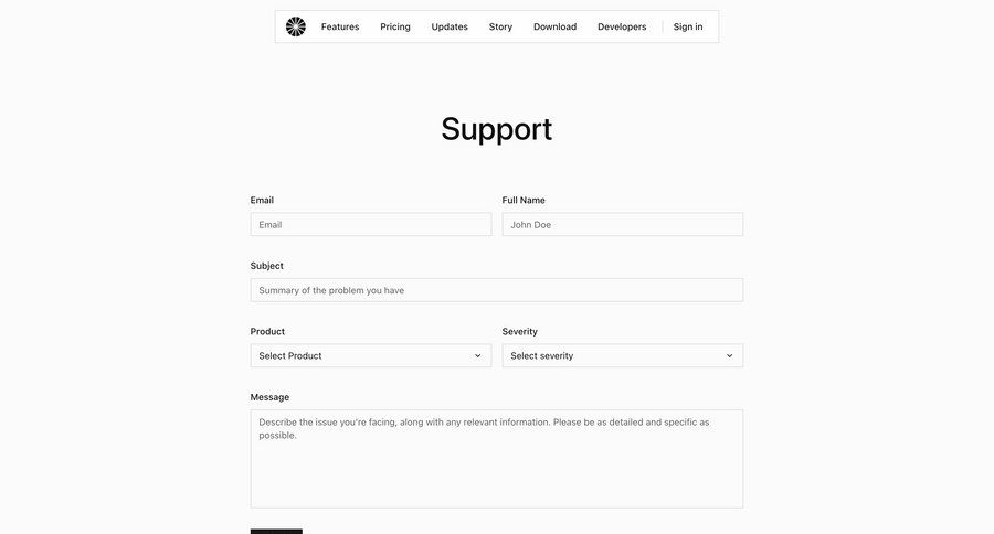 Midday
				form ui page example