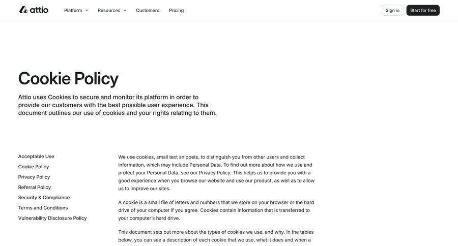 Attio
			 data privacy gdpr compliance ui page example