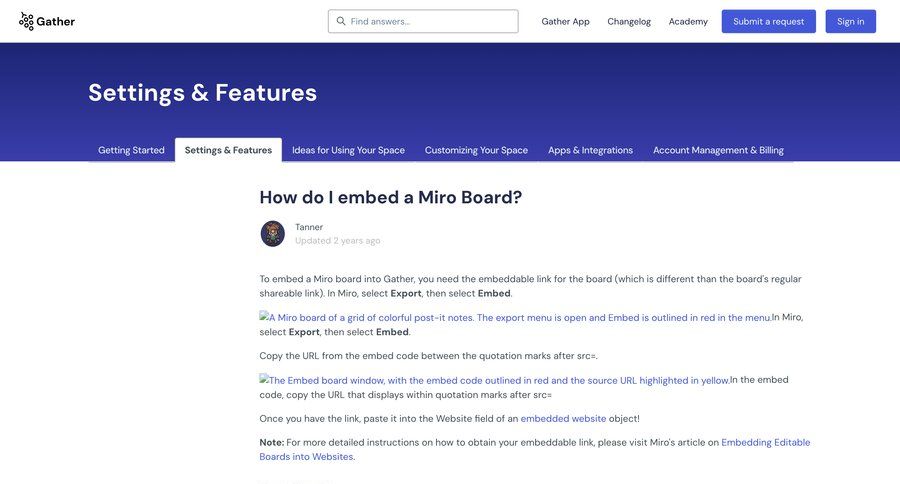 Gather
				detail page ui page example