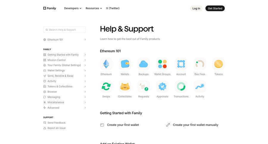 Family
			list help knowledge support / help center documentation knowledge base ui page example