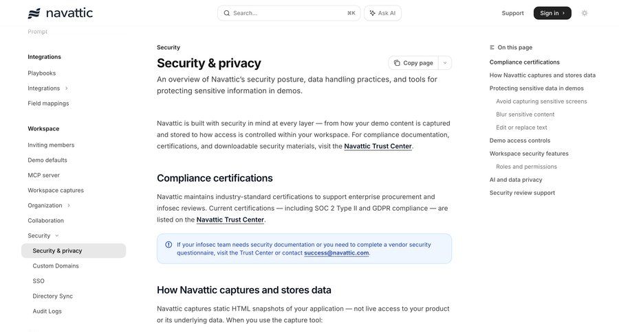 Navattic
			 access controls ui page example