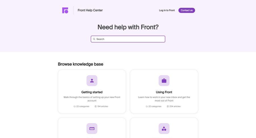 Front
			 cards ui ui page example
