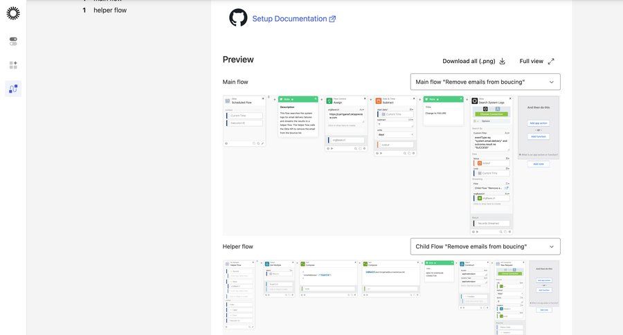 Okta
			 workflow automation automation setup node based editor ui page example
