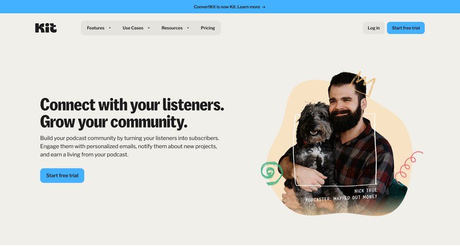 Kit
			 color theme world map testimonials media assets blog templates connect service affiliate program newsletter signup ui page example