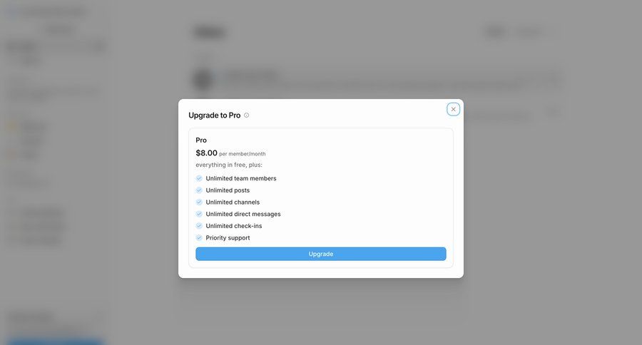 Cushion
			 upgrade modal ui page example
