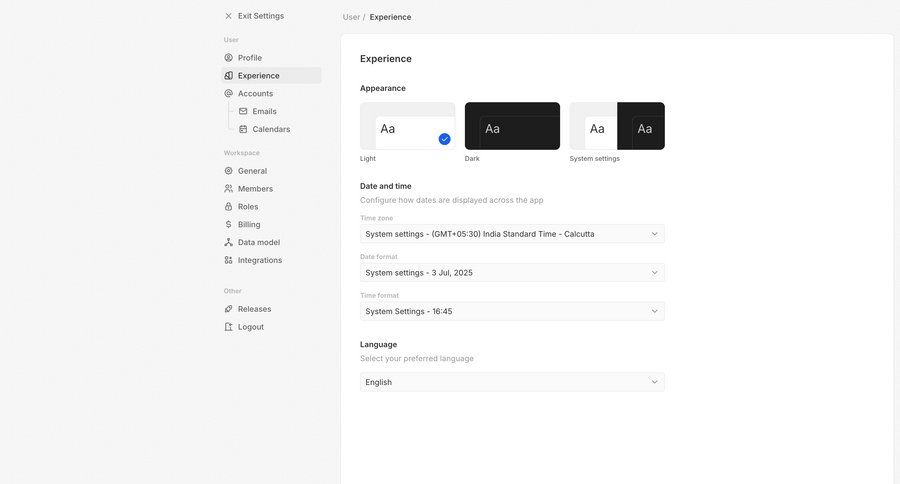 Twenty
			 configuration settings sidebar navigation sidebar localization ui page example