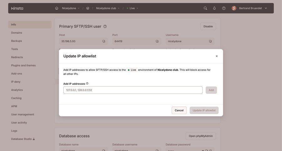 Kinsta
			 access control security configuration ui page example