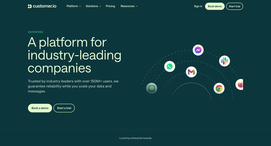 Customer.io
			enterprise pagination enterprise testimonials ui page example