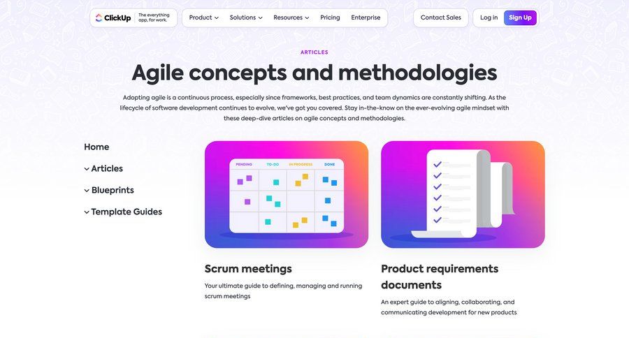 ClickUp
			 editorial blog post news article article feature article tips ebooks trainings tip blog templates download report ui page example