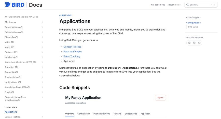 Bird
				settings ui page example