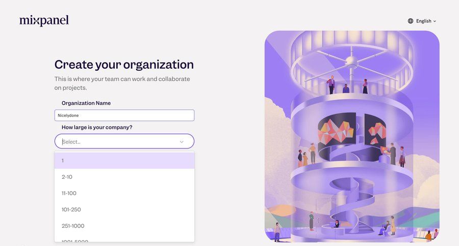 Mixpanel
				create ui page example